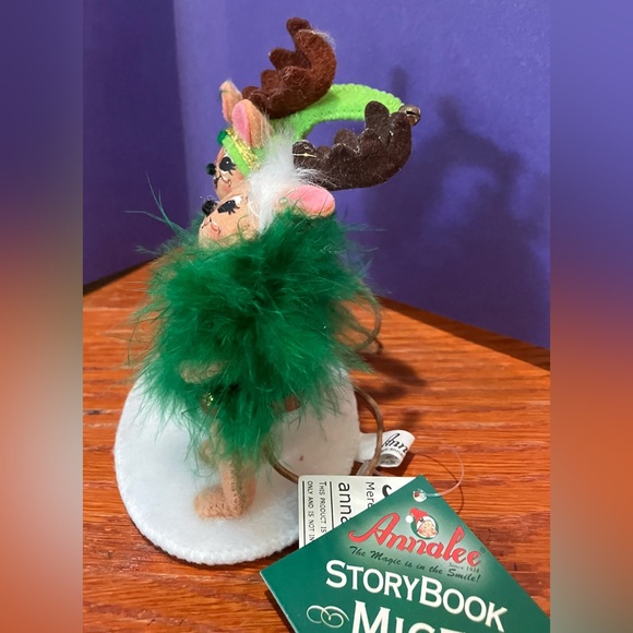 NWT Annalee 3” Prancer & Vixen Reindeer # 945413 Macy’s Storybook Mice 2013 - Picture 4 of 8